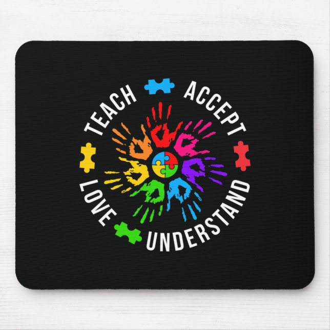 Mousepad Ensino Aceitar Amor Compreender Mulheres Professor (Frente)