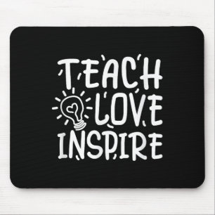 Mousepad Ensino, Amor, Inspiração, Professor, De Volta À Es