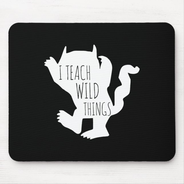 Mousepad Ensino Coisas Selvagens Monstrando Dons De Hallowe (Frente)