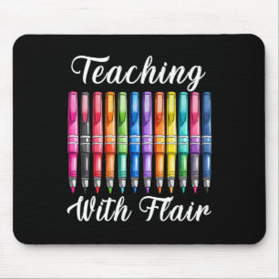Mousepad Ensino Com Flair Professor Pré-Escolar Primeiro Di