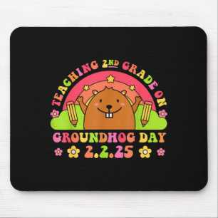 Mousepad Ensino da 2ª Série no Dia do Groundhog Piada Escol