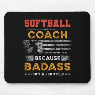 Mousepad Ensino De Softball Engraçado Presente Para Homens,