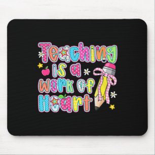 Mousepad Ensino É Um Trabalho Do Coração Lápis Arco Profess