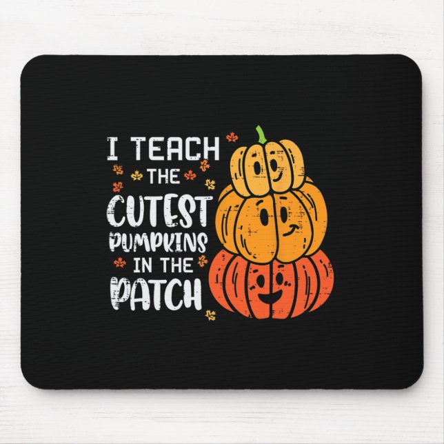 Mousepad Ensino O Mais Legal Pumpkin Patuma De Halloween Fa (Frente)