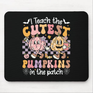 Mousepad Ensino Os Pumpkins Mais Bonitos No Patch Retro Tea