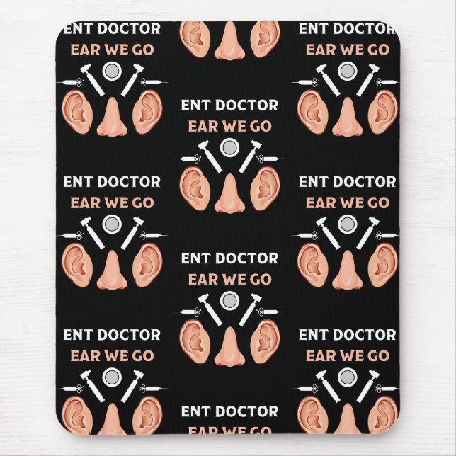 Mousepad ENT Otolaringology Otorhinolaringologista (Frente)