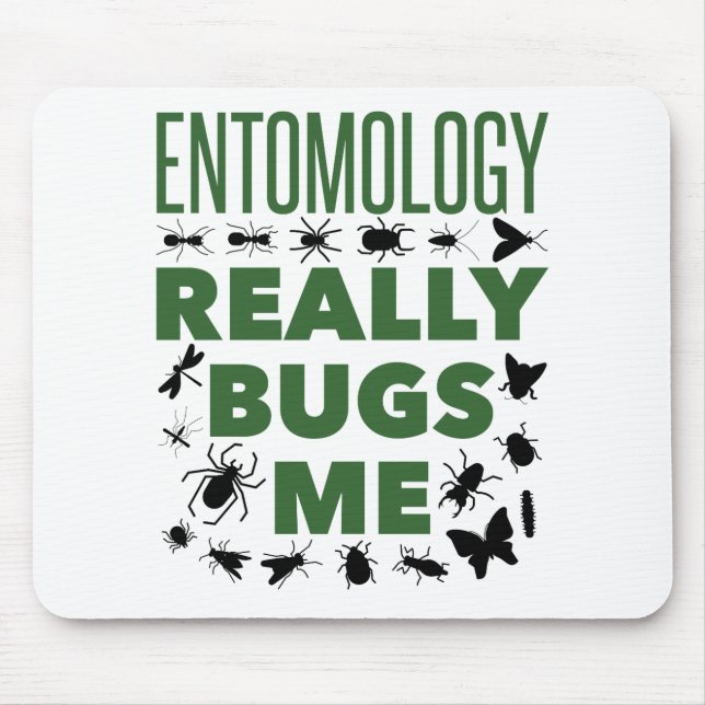 Mousepad Entomologia Me Insetos Entomologista Entusiasmado (Frente)