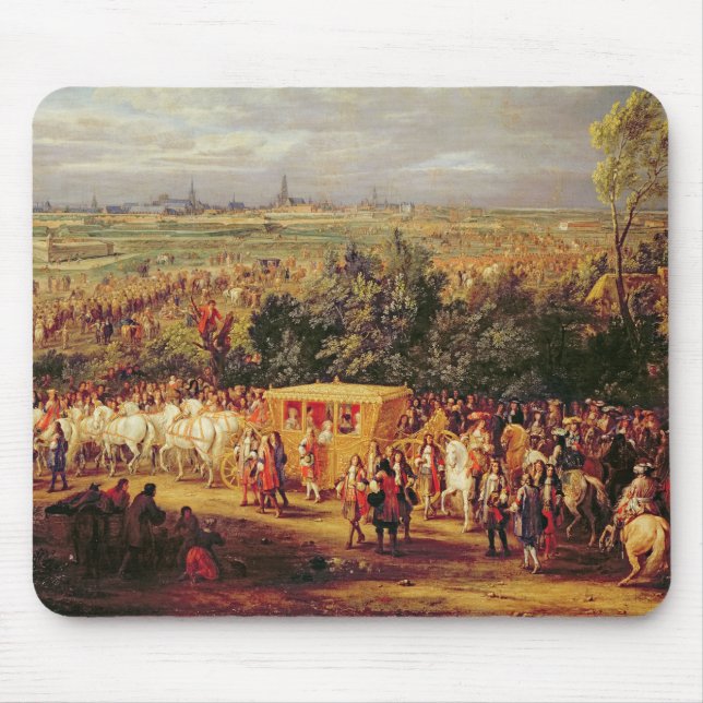 Mousepad Entrada de Louis XIV e de Marie-Therese de (Frente)