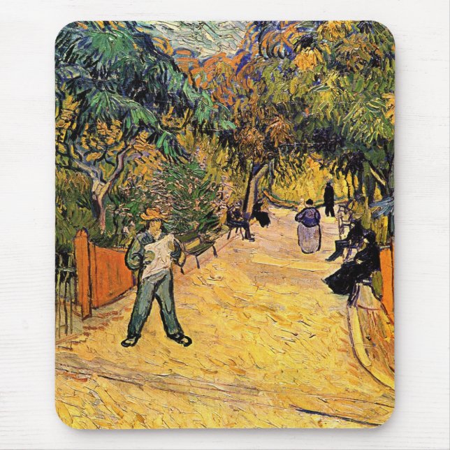 Mousepad Entrada do Parque Público de Vincent van Gogh (Frente)