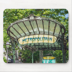 Mousepad Entrada na estação Metro em Montmartre - Paris