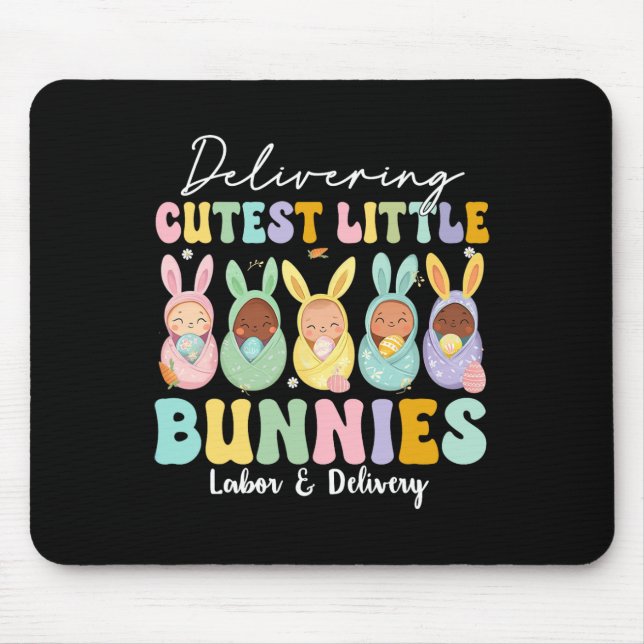 Mousepad Entregando Os Coelhinhos Mais Fofos Trabalho De Pa (Frente)