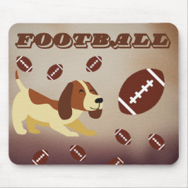 Mousepad Entusiasmo DE FUTEBOL DE AMOR DE CACHORRO esportiv
