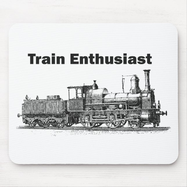 Mousepad Entusiasta do trem (Frente)