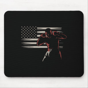 Mousepad Entusiastas de Boxer de Sinalizador Americano Esti