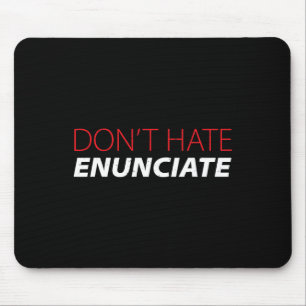 Mousepad Enunciar Diversão do Lip do Sinal ASL Lendo surdo
