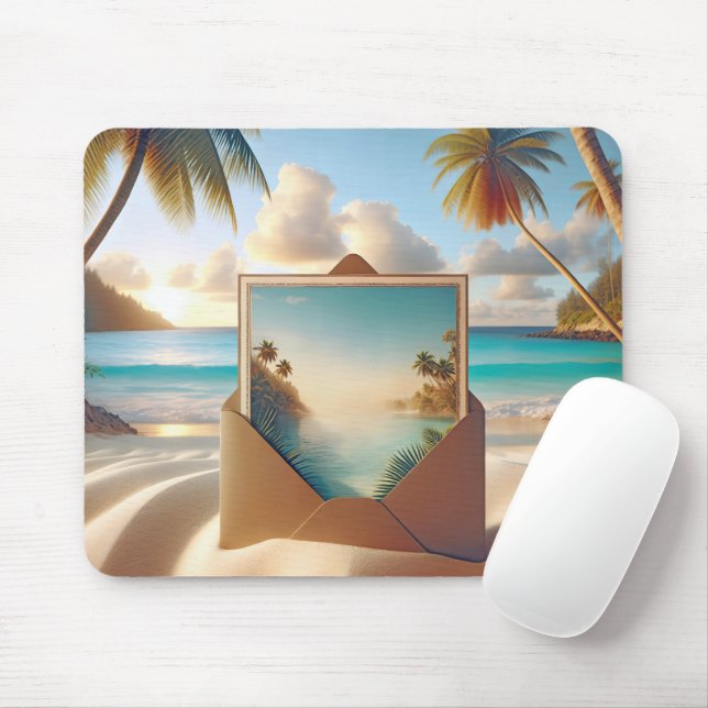 Mousepad Envelope das Ilhas Tropicais (Com mouse)