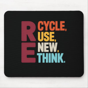 Mousepad Enviro do Dia da Terra repensado pelo Reciclar eng