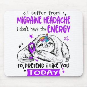 Mousepad Enxaqueca Dores de cabeça Sensibilização Mês P