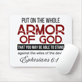 Mousepad Ephesianos 6:11 Colocados na Armadura Inteira de D