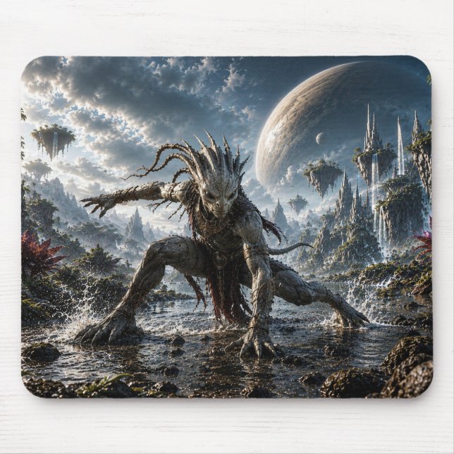Mousepad Epic Cosmic Guardian in a Fantasy World (Frente)