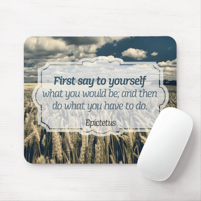 Mousepad Epictetus "Faça isso" Citação Inspiracional (Com mouse)
