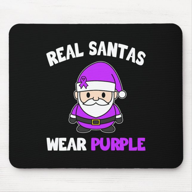 Mousepad Epilepsia Real Santas Veste Suporte de Consciência (Frente)