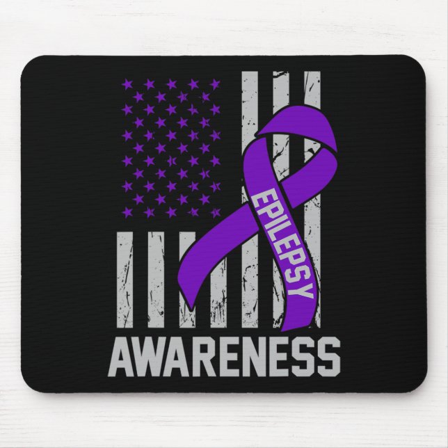 Mousepad Epilepsy Awareness Epileptic Warrior Survivor 19  (Frente)