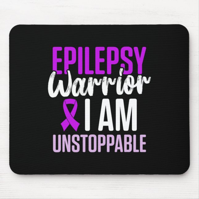 Mousepad Epilepsy Awareness Epileptic Warrior Survivor 23  (Frente)