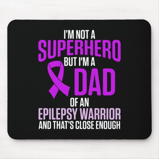 Mousepad Epilepsy Awareness Epileptic Warrior Survivor 24  (Frente)