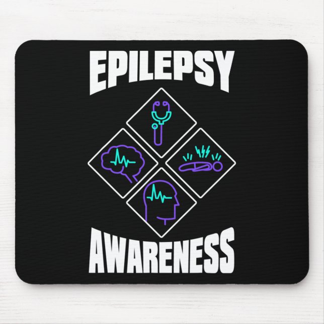 Mousepad Epilepsy Awareness Specialize Epileptic Warrior Su (Frente)