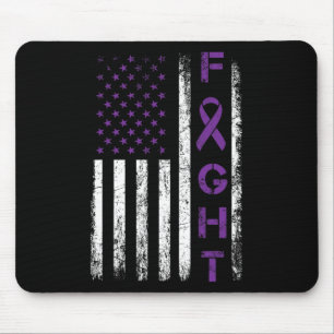 Mousepad Epilepsy Fighted USA Flag - Fight Epilepsy Awarene