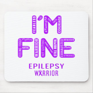 Mousepad Epilepsy Warrior - EU ESTOU BEM