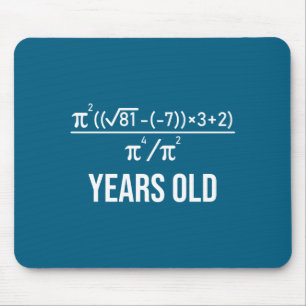 Mousepad Equação de 50 Anos de Idade Engraçado Aniversário