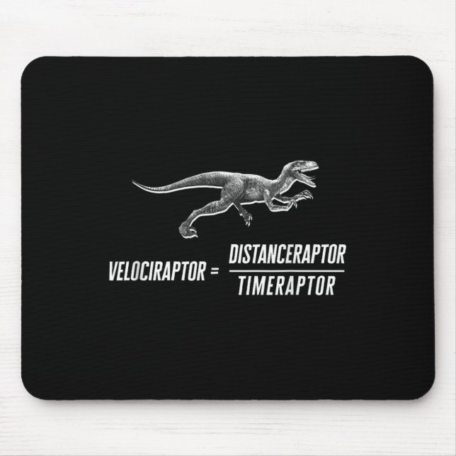 Mousepad Equação de Velociraptor do Dinossauro do Geek mate (Frente)