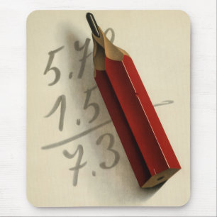 Mousepad Equação Matemática com Lápis Vermelho, Negócios Vi