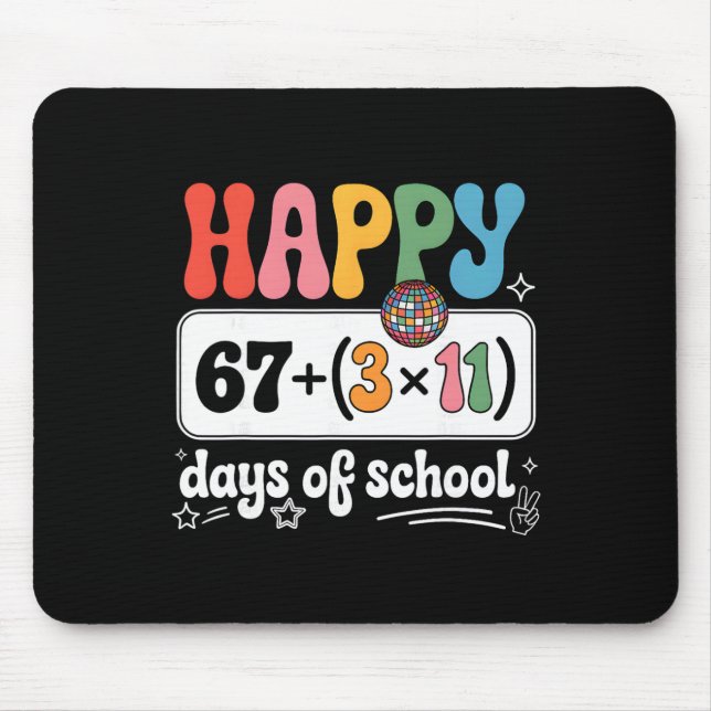 Mousepad Equação Matemática Dia 100 Professor Groovy 100 Di (Frente)