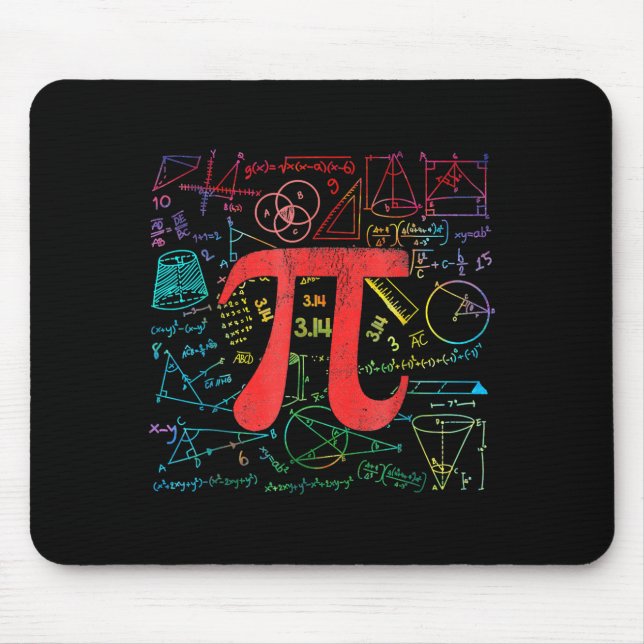 Mousepad Equação Matemática do Dia do Pi Engraçada Professo (Frente)