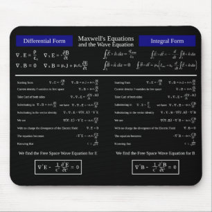 Mousepad Equações de Maxwell e o rato de equação de onda