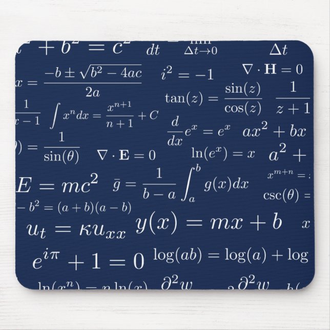 Mousepad Equações do tapete do rato da matemática e da (Frente)