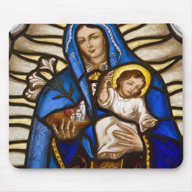 Mousepad Equador, Quito. Estátua da Virgem alada (Frente)
