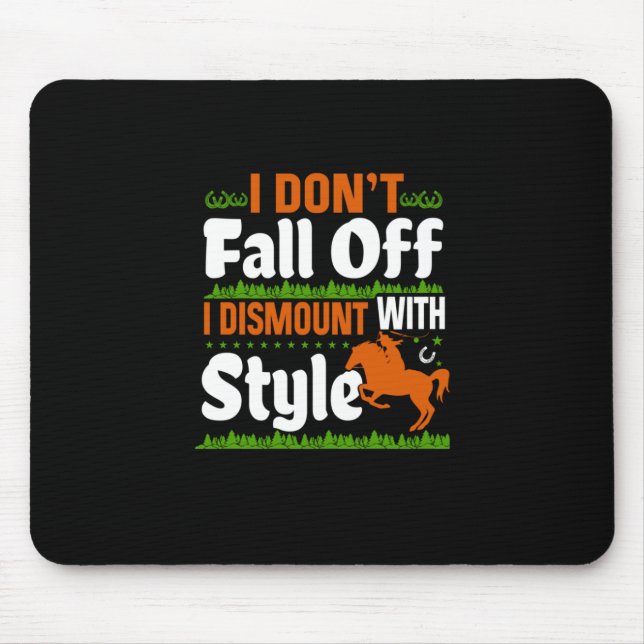 Mousepad Equestre Não Cai, Desmonto Com Estilo (Frente)