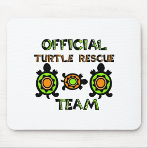 Mousepad Equipa de salvamento oficial 1 da tartaruga