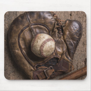 Mousepad Equipamento de basebol do vintage