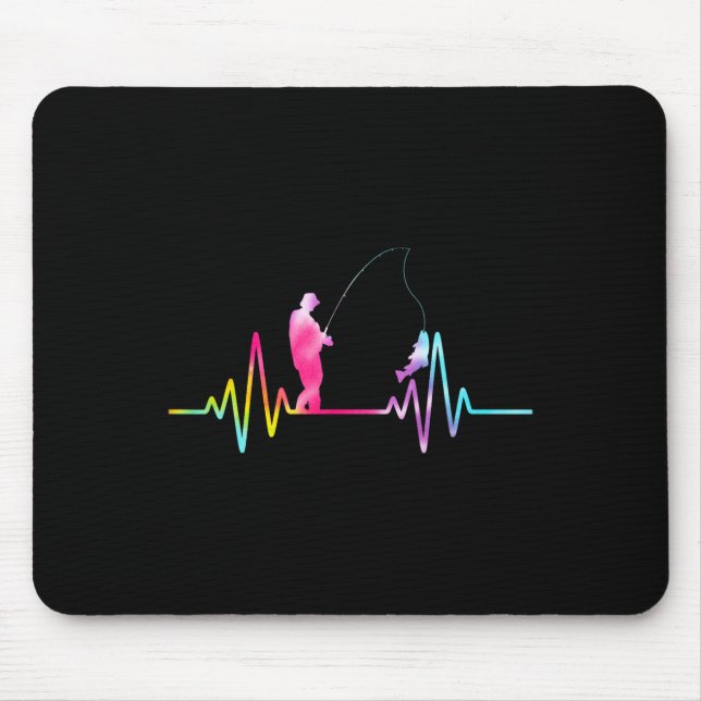 Mousepad Equipamento de pesca de truta Brook tingimento Fis (Frente)