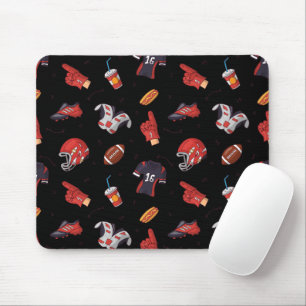 Mousepad Equipamento desportivo de futebol com padrão de C