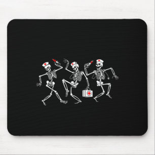Mousepad Equipe Boo Boo Esqueleto Enfermeira Dançante Diver