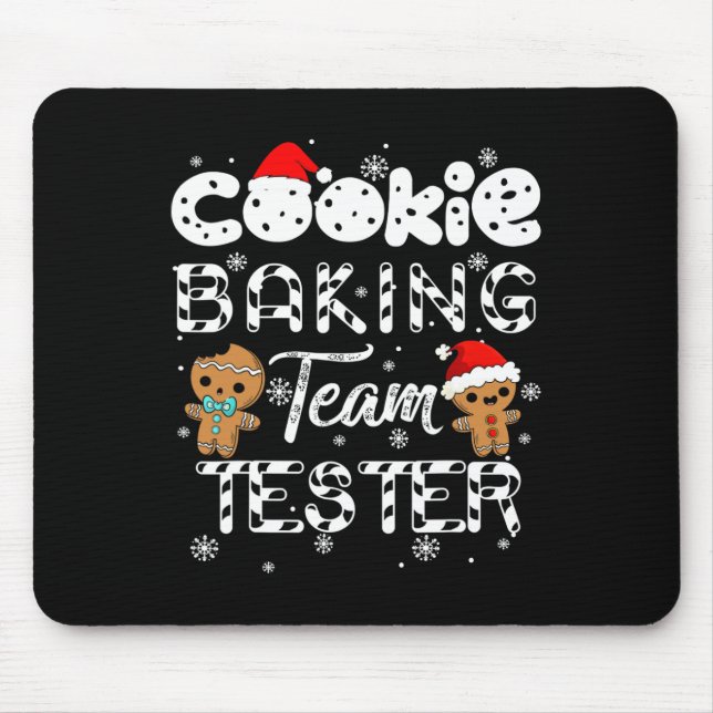 Mousepad Equipe Cookie King Testador Pão de Mel Natal  (Frente)