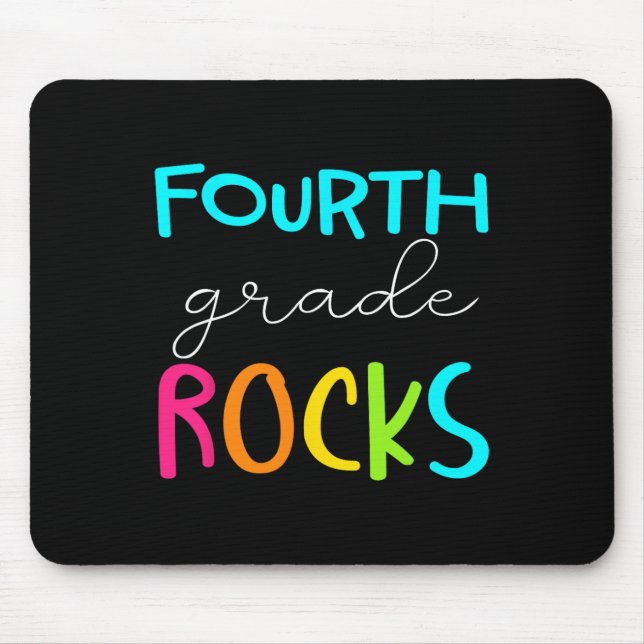 Mousepad Equipe da 4ª série Grade Rocks Professora  (Frente)