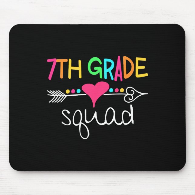 Mousepad Equipe da 7ª Série Sétima Professora Aluno Equipe  (Frente)