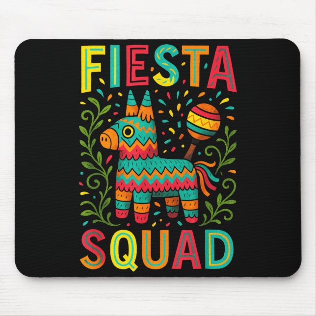 Mousepad Equipe da festa - festa cinco de maio diversão mex (Frente)